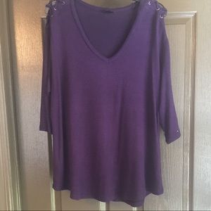 Torrid Dark Purple 3/4 Length Sweater